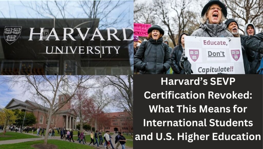 Harvard’s SEVP Certification Revoked: What This Means for International Students and U.S. Higher Education
