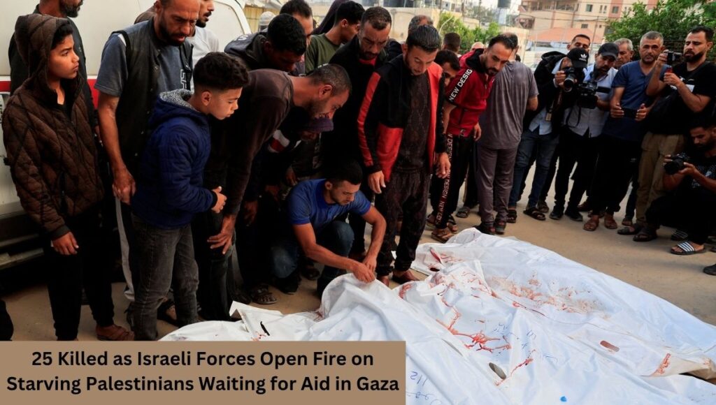 25 Killed as Israeli Forces Open Fire on Starving Palestinians Waiting for Aid in Gaza