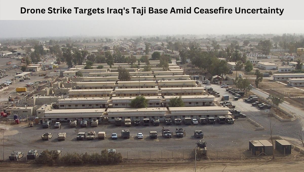 Drone Strike Targets Iraq's Taji Base Amid Ceasefire Uncertainty