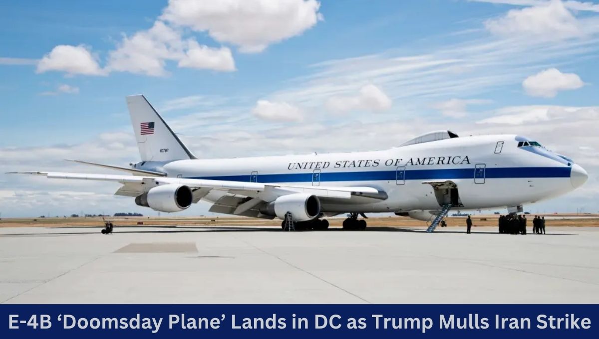 E-4B ‘Doomsday Plane’ Lands in DC as Trump Mulls Iran Strike