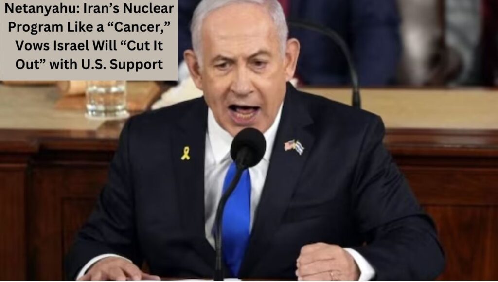 Netanyahu: Iran’s Nuclear Program Like a “Cancer,” Vows Israel Will “Cut It Out” with U.S. Support