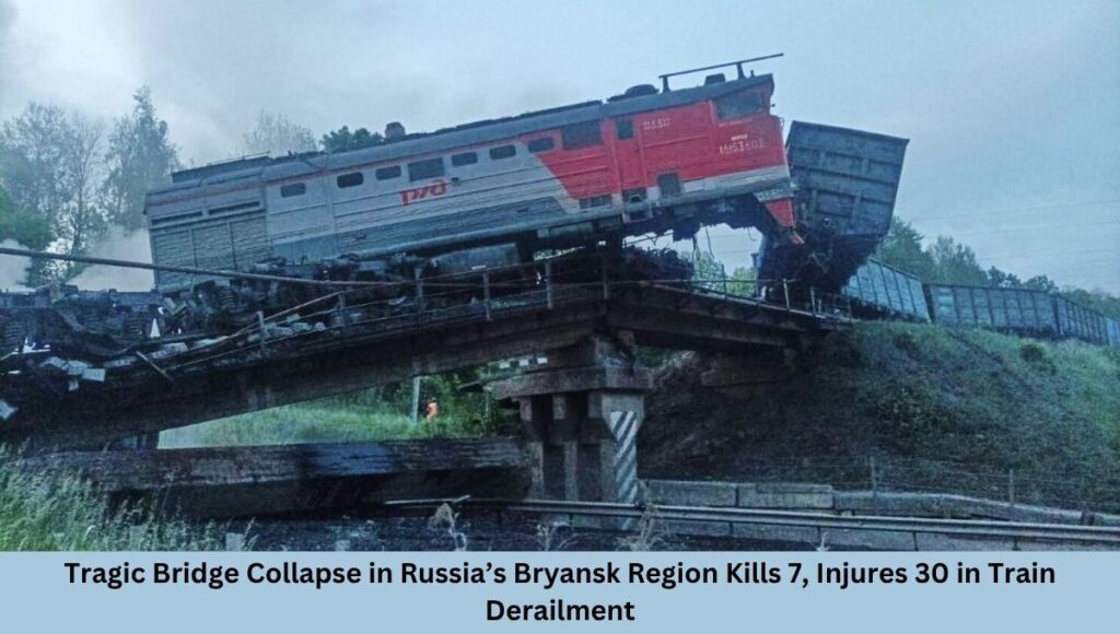 Tragic Bridge Collapse in Russia’s Bryansk Region Kills 7, Injures 30 in Train Derailment