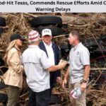 Trump Visits Flood-Hit Texas, Commends Rescue Efforts Amid Controversy Over Warning Delays