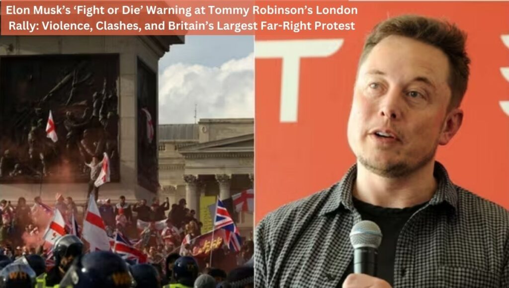 Elon Musk’s ‘Fight or Die’ Warning at Tommy Robinson’s London Rally: Violence, Clashes, and Britain’s Largest Far-Right Protest