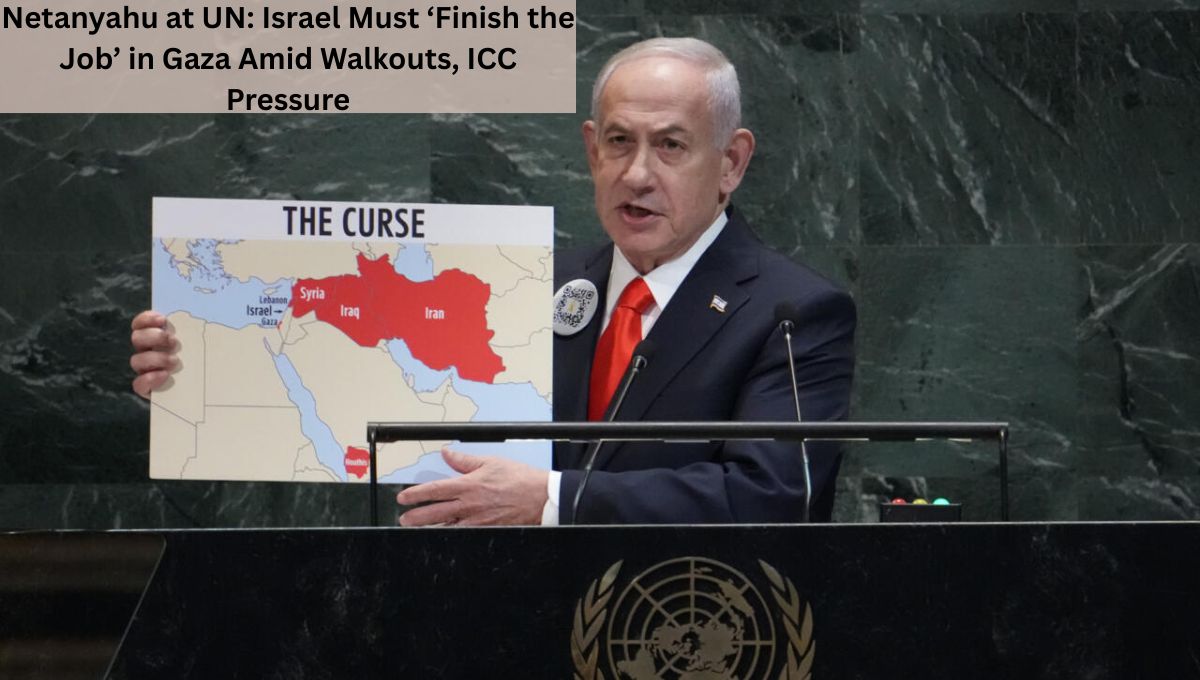Netanyahu at UN: Israel Must ‘Finish the Job’ in Gaza Amid Walkouts, ICC Pressure