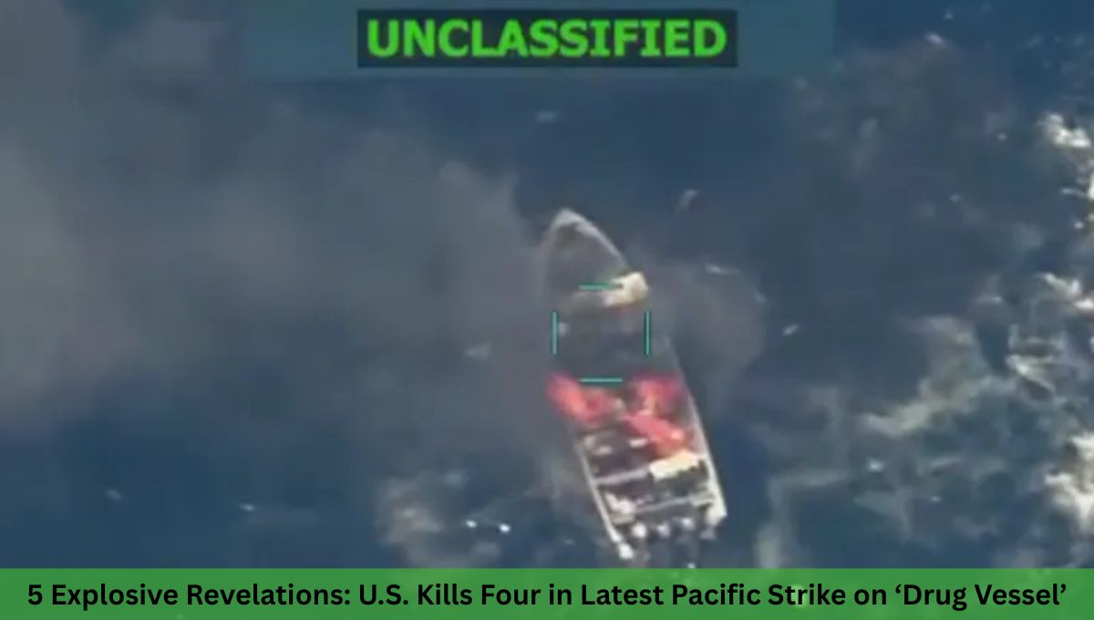 5 Explosive Revelations: U.S. Kills Four in Latest Pacific Strike on ‘Drug Vessel’
