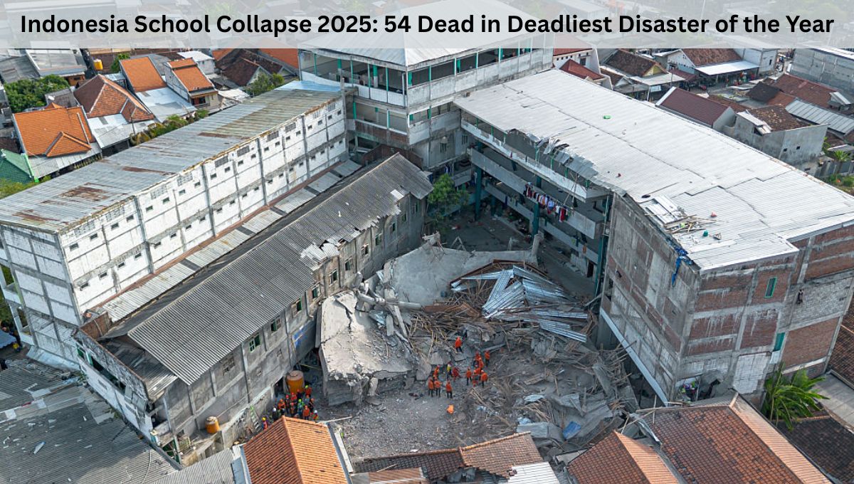 Indonesia School Collapse 2025: 54 Dead in Deadliest Disaster of the Year