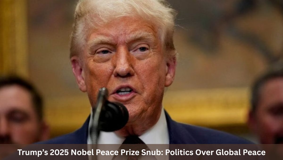 Trump’s 2025 Nobel Peace Prize Snub: Politics Over Global Peace