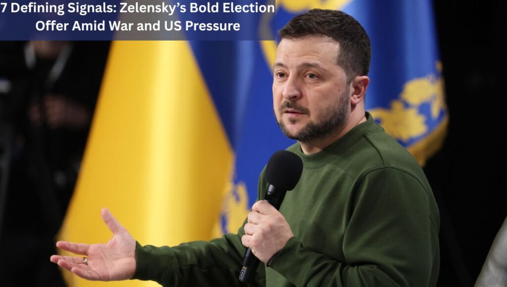 7 Defining Signals: Zelensky’s Bold Election Offer Amid War and US Pressure