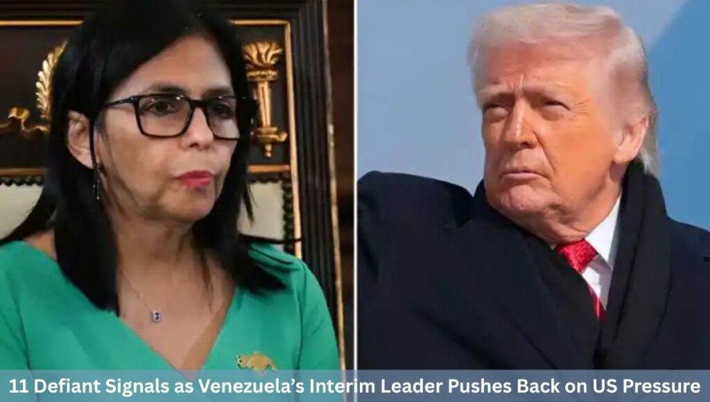 11 Defiant Signals as Venezuela’s Interim Leader Pushes Back on US Pressure