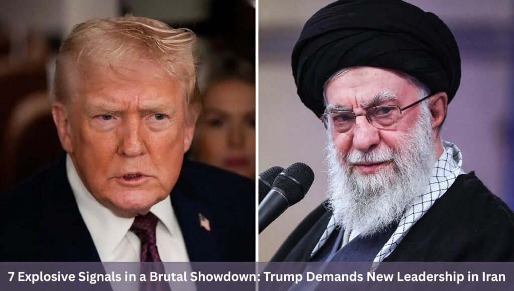 7 Explosive Signals in a Brutal Showdown: Trump Demands New Leadership in Iran