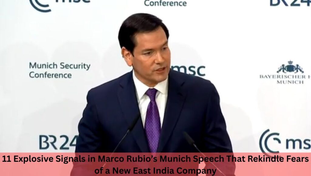11 Explosive Signals in Marco Rubio’s Munich Speech That Rekindle Fears of a New East India Company