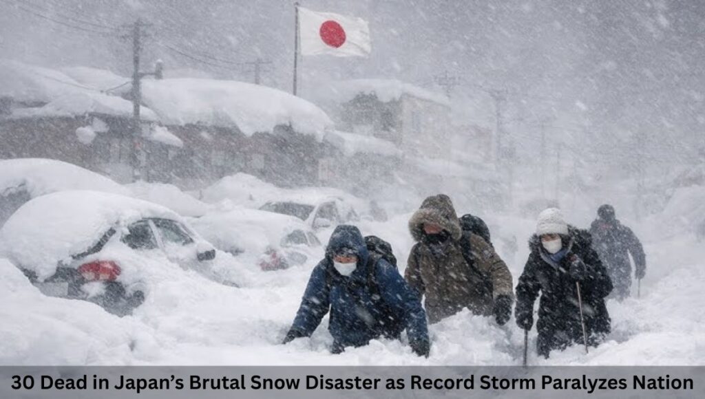 30 Dead in Japan’s Brutal Snow Disaster as Record Storm Paralyzes Nation