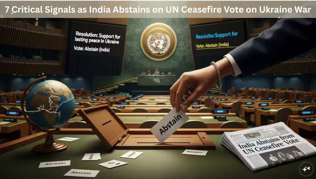7 Critical Signals as India Abstains on UN Ceasefire Vote on Ukraine War