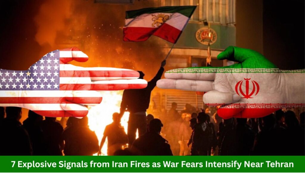 7 Explosive Signals from Iran Fires as War Fears Intensify Near Tehran