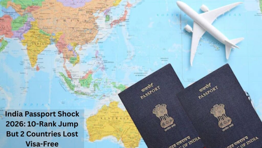 India Passport Shock 2026: 10-Rank Jump But 2 Countries Lost Visa-Free