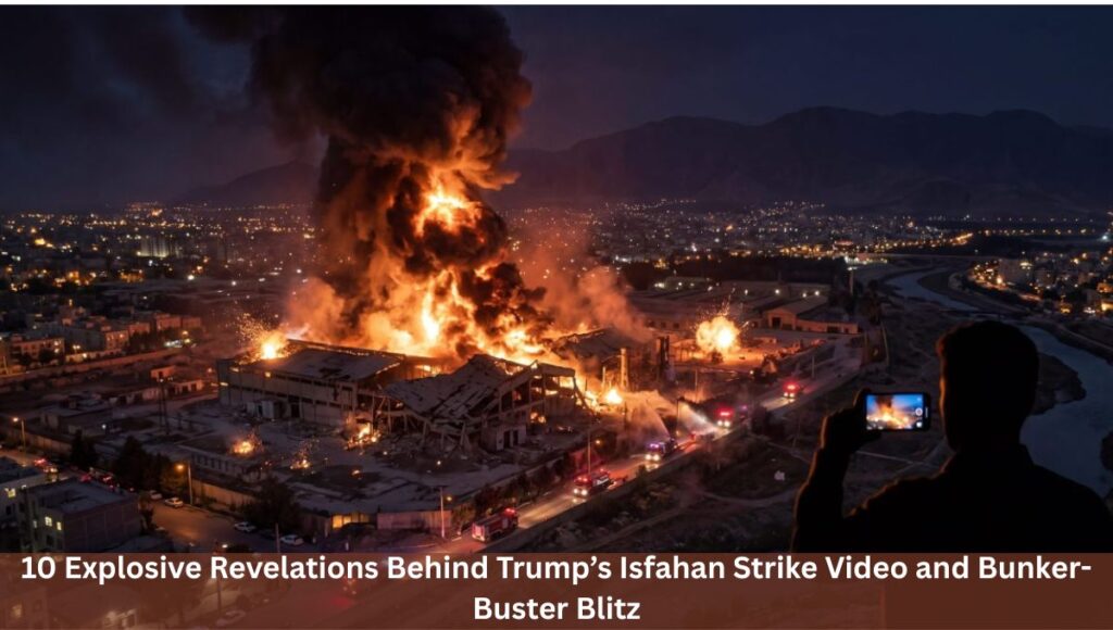 10 Explosive Revelations Behind Trump’s Isfahan Strike Video and Bunker-Buster Blitz