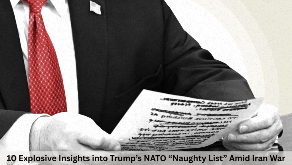 10 Explosive Insights into Trump’s NATO “Naughty List” Amid Iran War