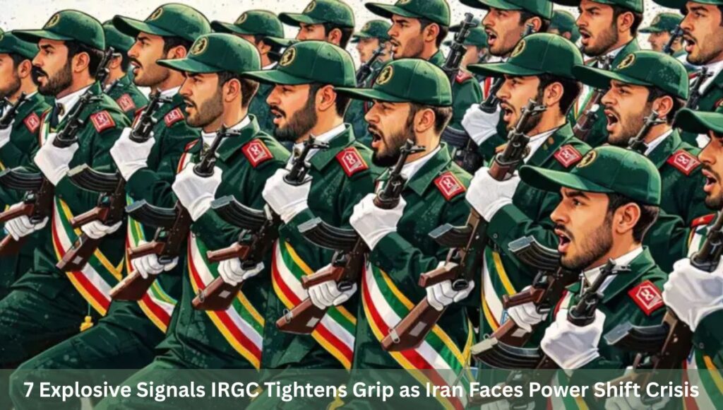 7 Explosive Signals IRGC Tightens Grip as Iran Faces Power Shift Crisis