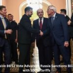 US Senate's Massive 86-12 Vote Advances Russia Sanctions Bill, Threatens India with 100% Tariffs US Senate's Massive 86-12 Vote Advances Russia Sanctions Bill, Threatens India with 100% Tariffs