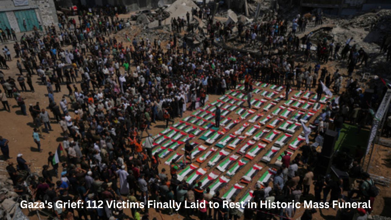 Gaza's Grief: 112 Victims Finally Laid to Rest in Historic Mass Funeral